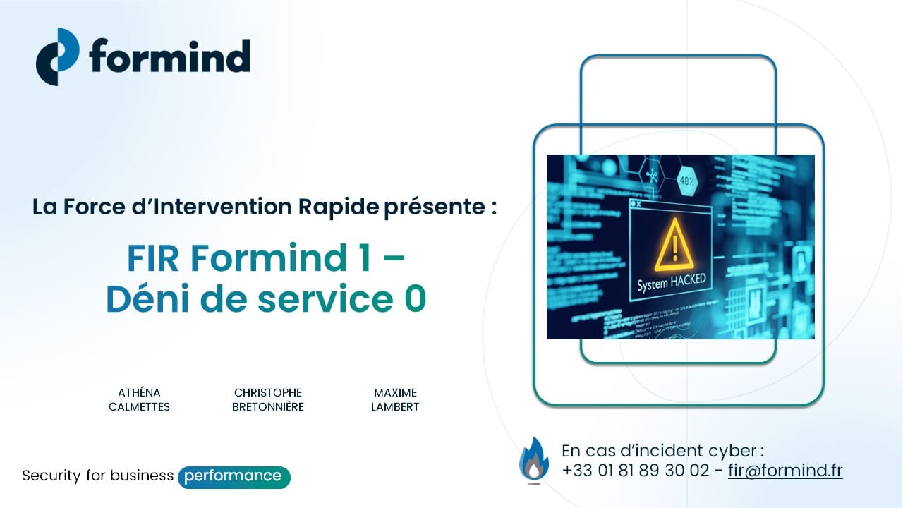 FIR Formind 1 – Menace interne 0