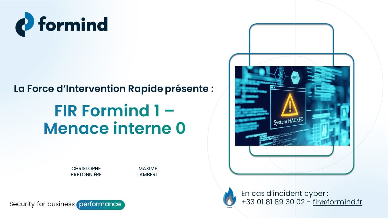 La FIR Formind 1 - La menace interne 0